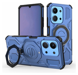 Xiaomi Redmi 15C Hoesje MagSafe 360° Standaard Blauw afbeelding