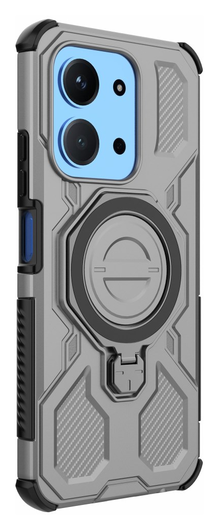 Xiaomi Redmi 15C Hoesje MagSafe 360° Standaard Grijs afbeelding 4