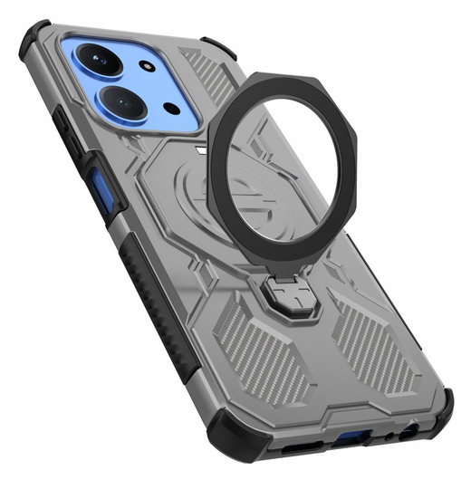 Xiaomi Redmi 15C Hoesje MagSafe 360° Standaard Grijs afbeelding 8