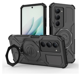 Xiaomi Redmi 15 5G Hoesje MagSafe 360° Standaard Zwart afbeelding