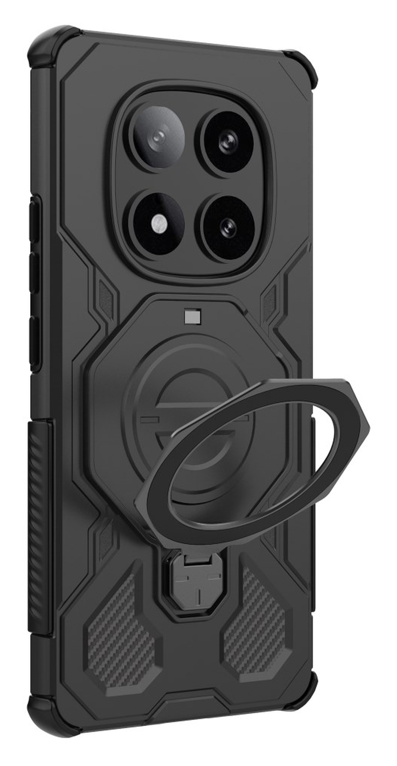 Xiaomi Redmi Note 14 Pro 5G Hoesje MagSafe 360° Standaard Zwart afbeelding 5