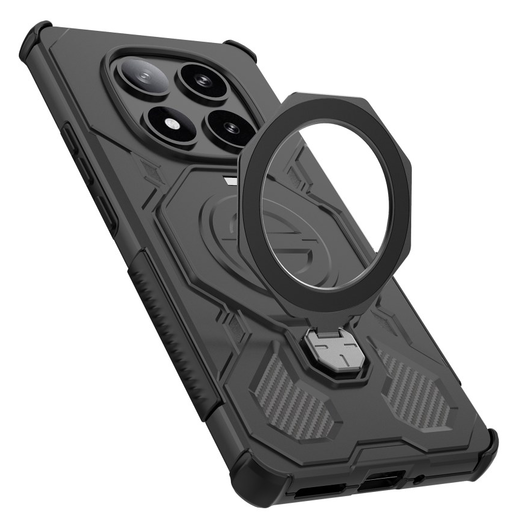 Xiaomi Redmi Note 14 Pro 5G Hoesje MagSafe 360° Standaard Zwart afbeelding 7