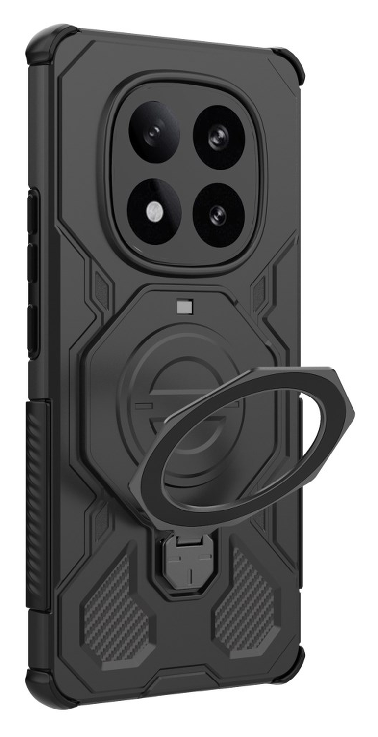 Xiaomi Redmi Note 14 Pro Plus Hoesje MagSafe 360° Standaard Zwart afbeelding 7