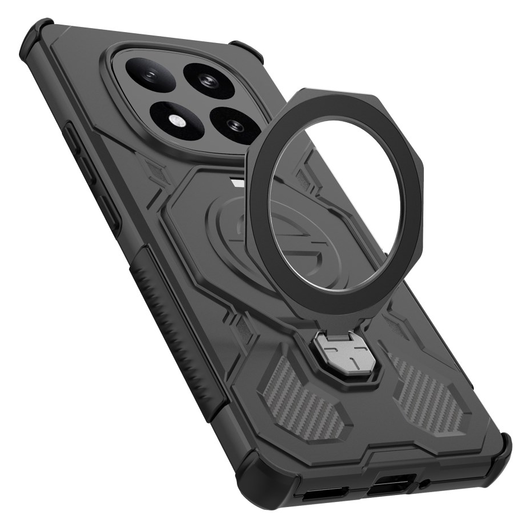 Xiaomi Redmi Note 14 Pro Plus Hoesje MagSafe 360° Standaard Zwart afbeelding 8