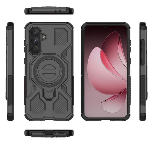 Samsung Galaxy A56 Hoesje MagSafe 360° Standaard Zwart afbeelding 8