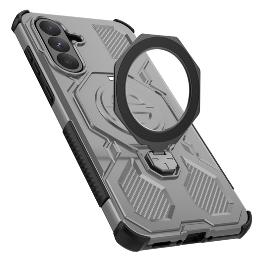 Samsung Galaxy A56 Hoesje MagSafe 360° Standaard Grijs afbeelding 5