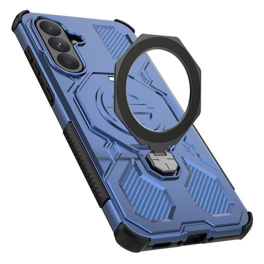 Samsung Galaxy A56 Hoesje MagSafe 360° Standaard Blauw afbeelding 7