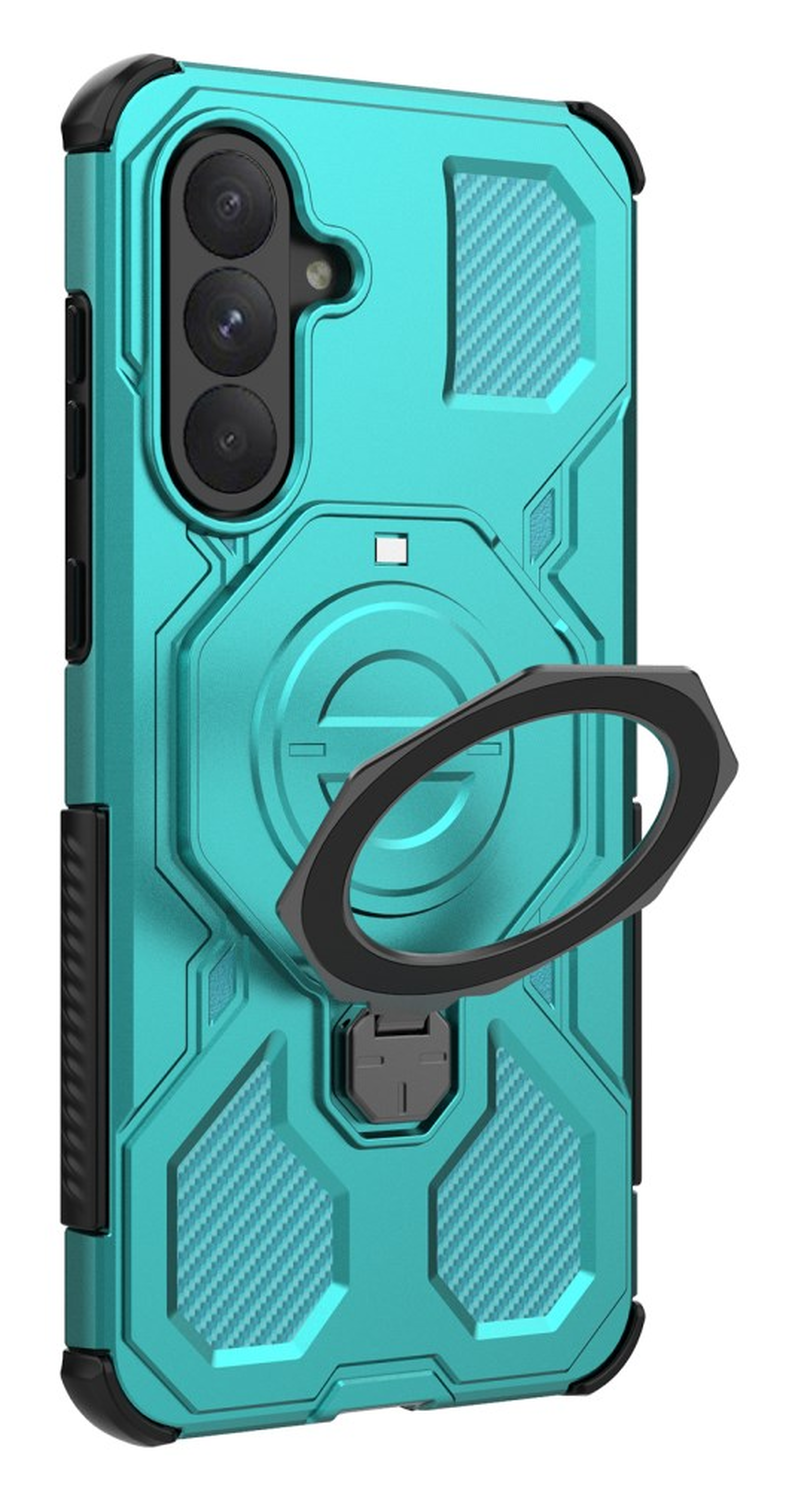 Samsung Galaxy A56 Hoesje MagSafe 360° Standaard Lichtblauw afbeelding 7