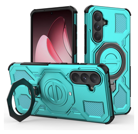 Samsung Galaxy A56 Hoesje MagSafe 360° Standaard Lichtblauw