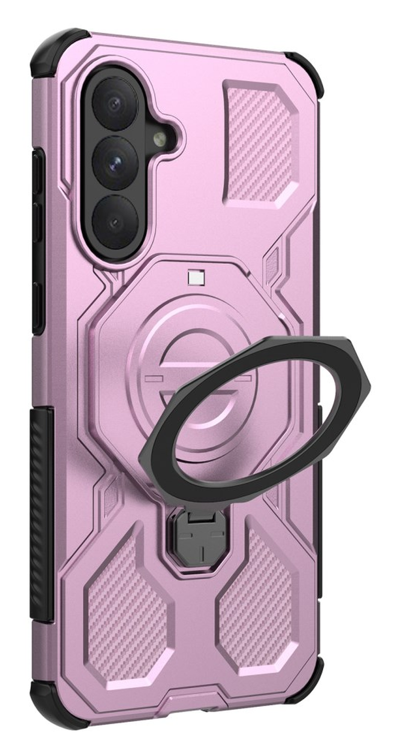 Samsung Galaxy A56 Hoesje MagSafe 360° Standaard Roze afbeelding 7