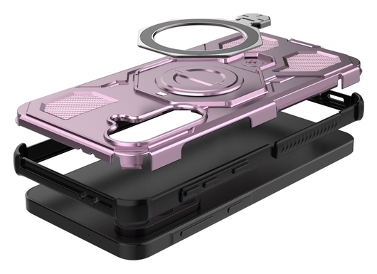 Samsung Galaxy A56 Hoesje MagSafe 360° Standaard Roze afbeelding 4