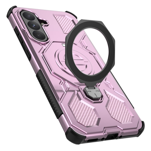 Samsung Galaxy A56 Hoesje MagSafe 360° Standaard Roze afbeelding 5