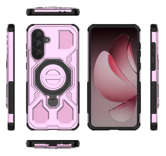 Samsung Galaxy A56 Hoesje MagSafe 360° Standaard Roze afbeelding 8