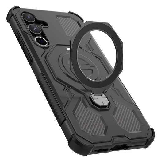 Samsung Galaxy A55 Hoesje MagSafe 360° Standaard Zwart afbeelding 5