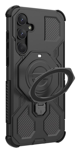 Samsung Galaxy A55 Hoesje MagSafe 360° Standaard Zwart afbeelding 7