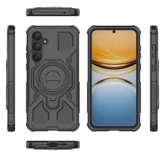 Samsung Galaxy A55 Hoesje MagSafe 360° Standaard Zwart afbeelding 8