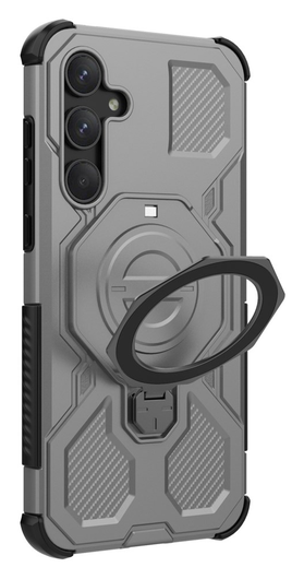 Samsung Galaxy A55 Hoesje MagSafe 360° Standaard Grijs afbeelding 7