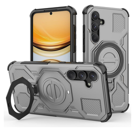 Samsung Galaxy A55 Hoesje MagSafe 360° Standaard Grijs