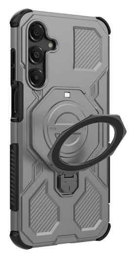 Samsung Galaxy A16 Hoesje MagSafe 360° Standaard Grijs afbeelding 7