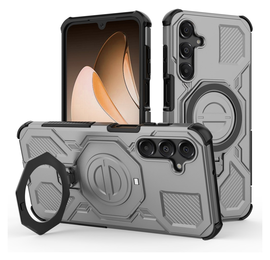 Samsung Galaxy A16 Hoesje MagSafe 360° Standaard Grijs