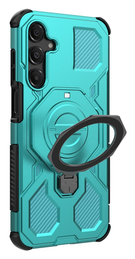 Samsung Galaxy A16 Hoesje MagSafe 360° Standaard Lichtblauw afbeelding 7