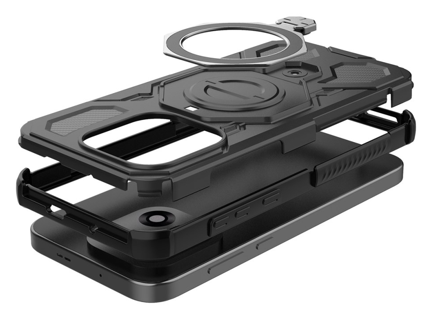 OnePlus 15 Hoesje MagSafe 360° Standaard Zwart afbeelding 8