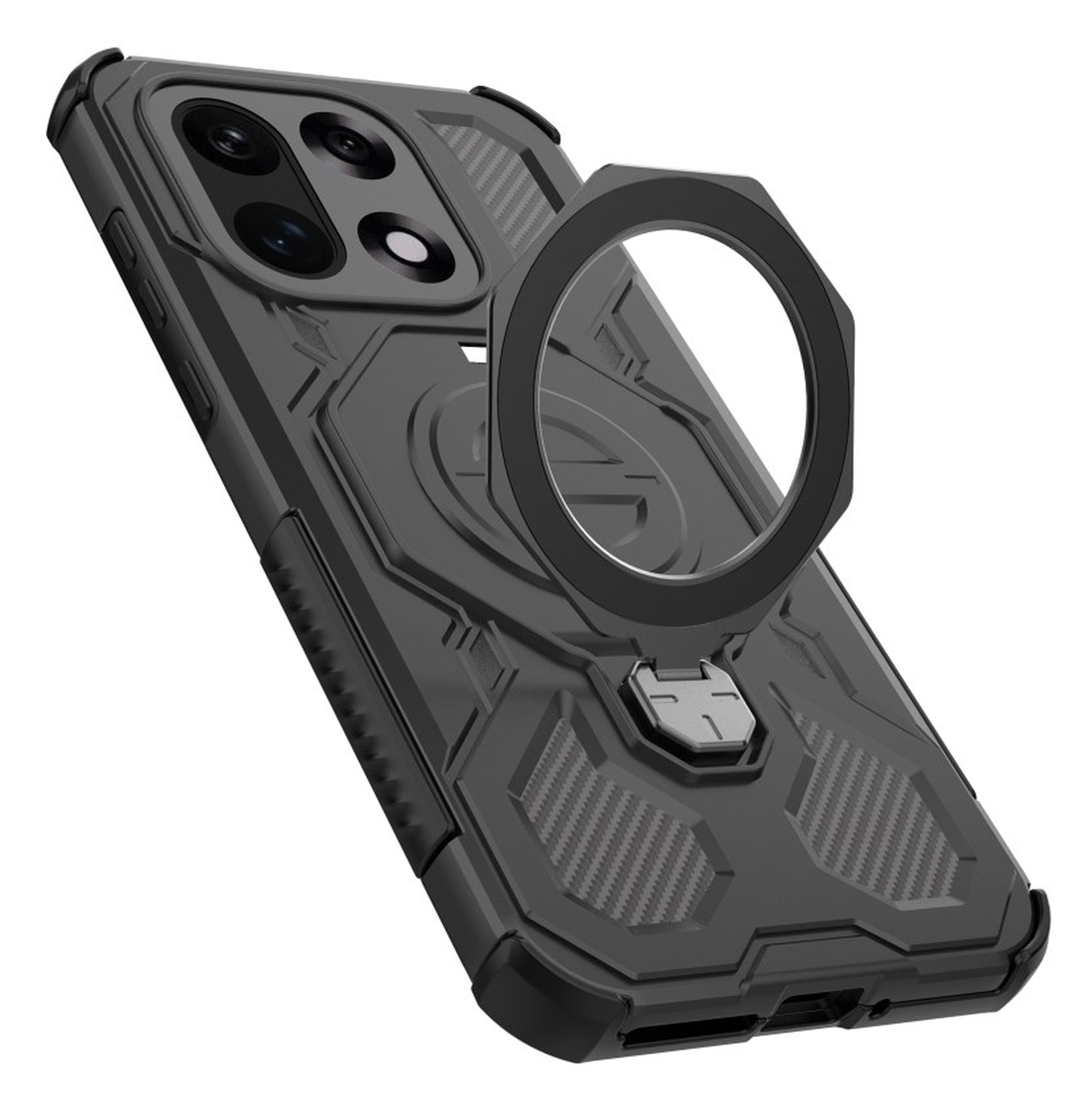 OnePlus 15 Hoesje MagSafe 360° Standaard Zwart afbeelding 9