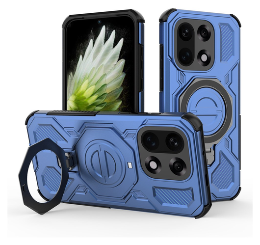 OnePlus 15 Hoesje MagSafe 360° Standaard Blauw afbeelding 1