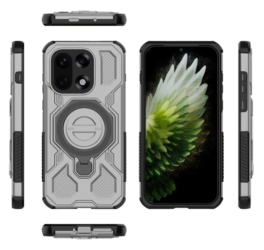 OnePlus 15 Hoesje MagSafe 360° Standaard Grijs afbeelding 11