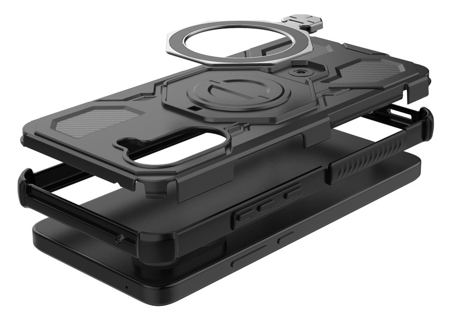 OnePlus Nord CE 5 Hoesje MagSafe 360° Standaard Zwart afbeelding 4