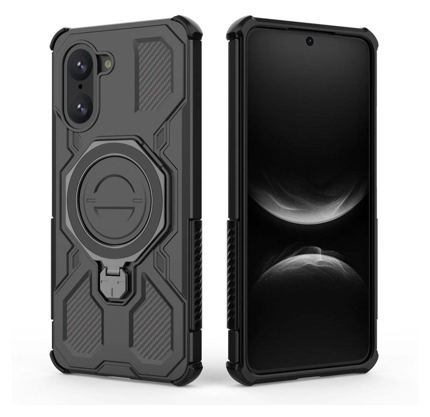 OnePlus Nord CE 5 Hoesje MagSafe 360° Standaard Zwart afbeelding 9