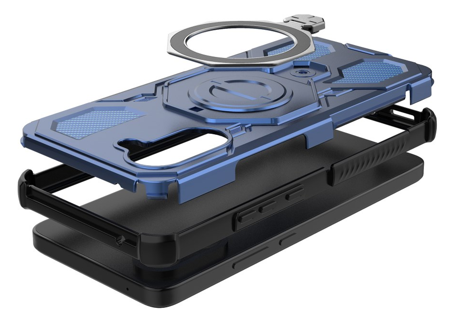 OnePlus Nord CE 5 Hoesje MagSafe 360° Standaard Blauw afbeelding 4