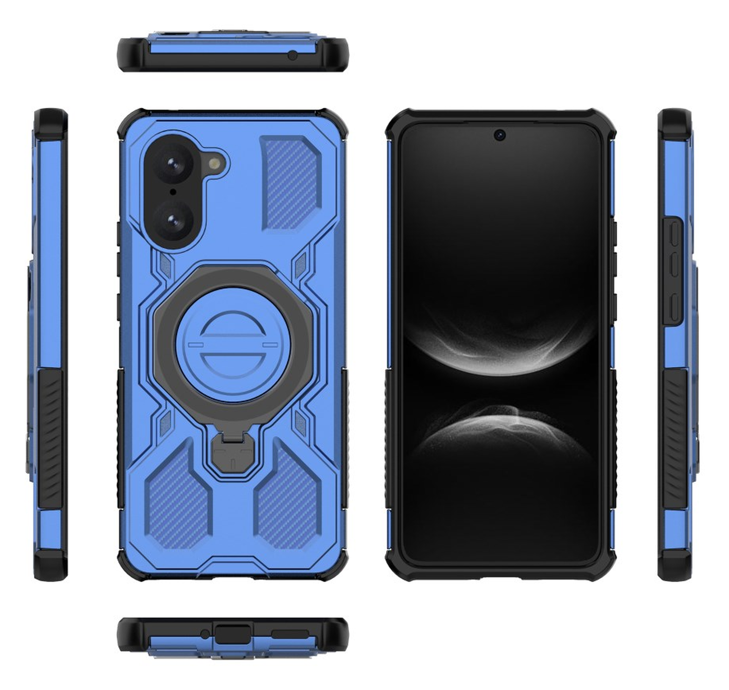 OnePlus Nord CE 5 Hoesje MagSafe 360° Standaard Blauw afbeelding 10