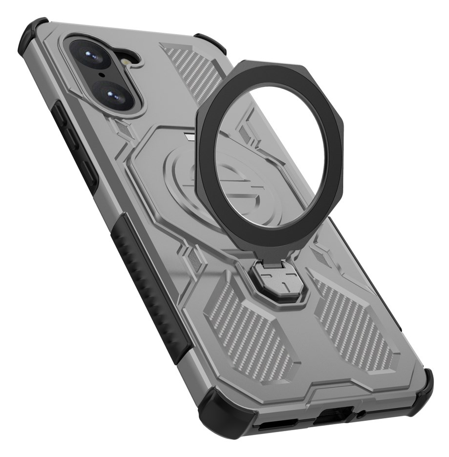 OnePlus Nord CE 5 Hoesje MagSafe 360° Standaard Grijs afbeelding 5