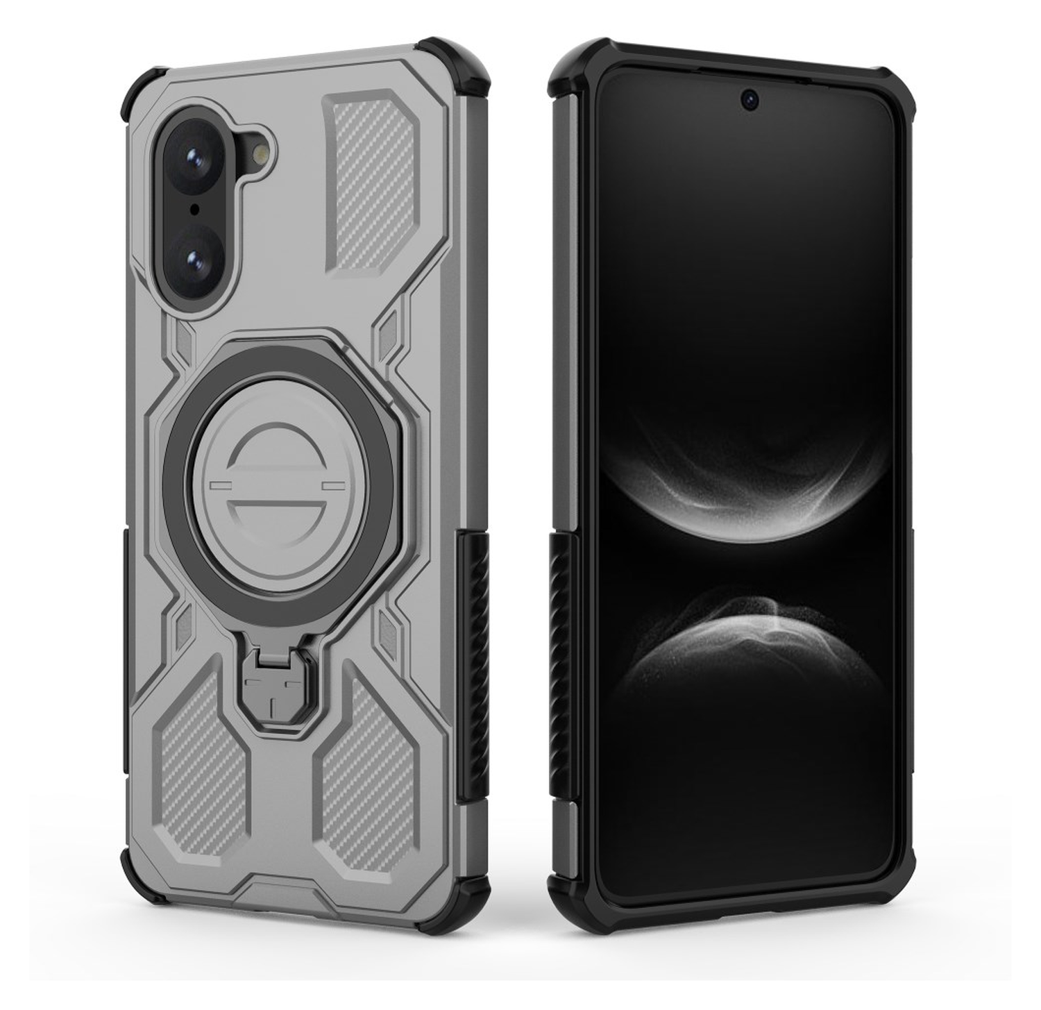 OnePlus Nord CE 5 Hoesje MagSafe 360° Standaard Grijs afbeelding 8