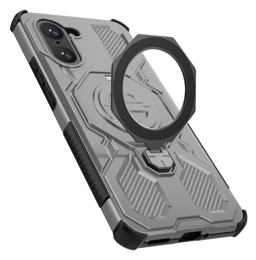 OnePlus Nord CE 5 Hoesje MagSafe 360° Standaard Grijs afbeelding 5