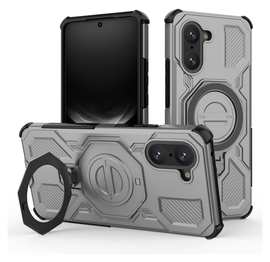 OnePlus Nord CE 5 Hoesje MagSafe 360° Standaard Grijs afbeelding