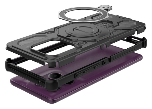 Motorola Edge 60 Pro Hoesje MagSafe 360° Standaard Zwart afbeelding 8