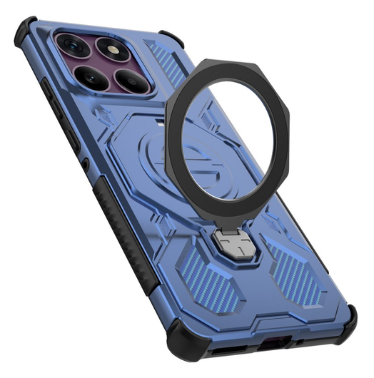 Motorola Edge 60 Pro Hoesje MagSafe 360° Standaard Blauw afbeelding 7