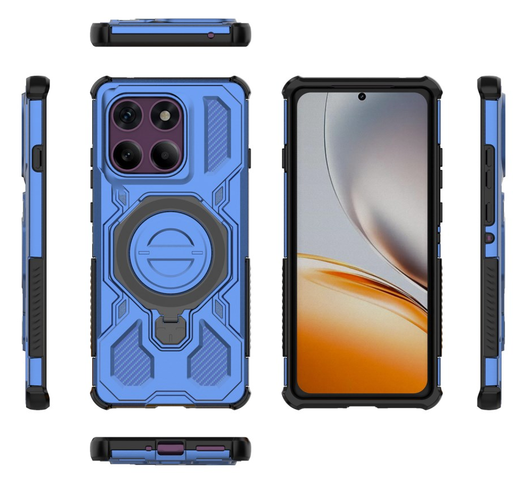 Motorola Edge 60 Pro Hoesje MagSafe 360° Standaard Blauw afbeelding 9