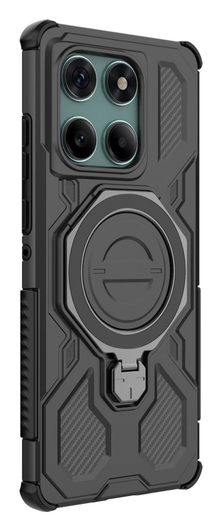 Motorola Edge 60 Fusion Hoesje MagSafe 360° Standaard Zwart afbeelding 5