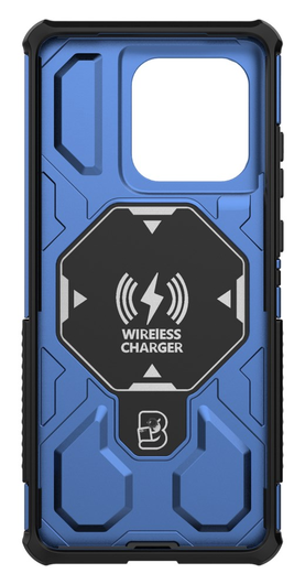 Motorola Edge 60 Fusion Hoesje MagSafe 360° Standaard Blauw afbeelding 5