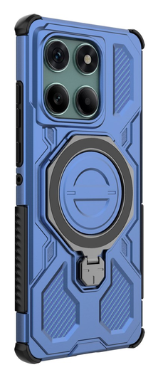 Motorola Edge 60 Fusion Hoesje MagSafe 360° Standaard Blauw afbeelding 7