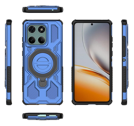 Motorola Edge 60 Fusion Hoesje MagSafe 360° Standaard Blauw afbeelding 9