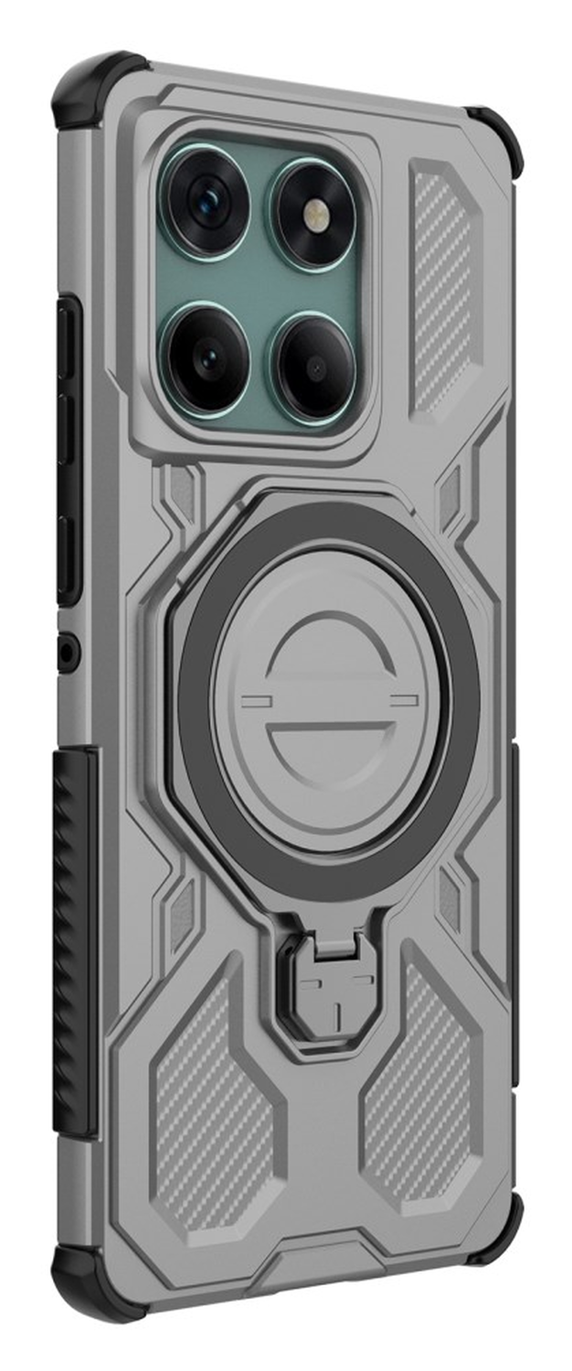 Motorola Edge 60 Fusion Hoesje MagSafe 360° Standaard Grijs afbeelding 5