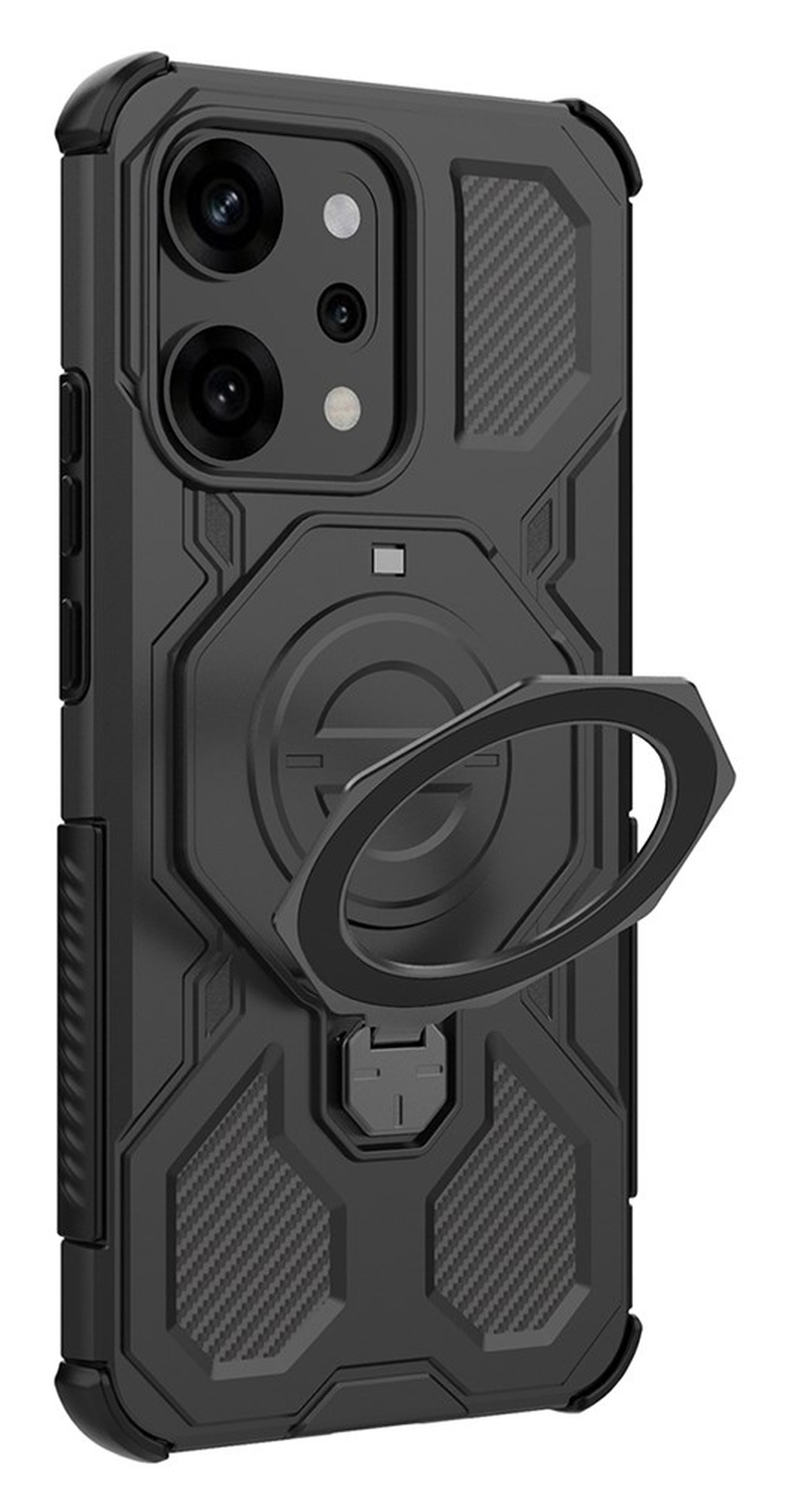 Oppo Reno 14 Pro Hoesje MagSafe 360° Standaard Zwart afbeelding 5