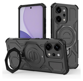 Oppo Reno 14 Pro Hoesje MagSafe 360° Standaard Zwart afbeelding