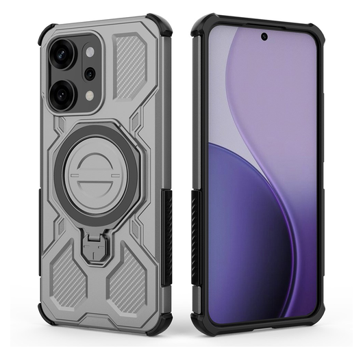 Oppo Reno 14 Pro Hoesje MagSafe 360° Standaard Grijs afbeelding 4