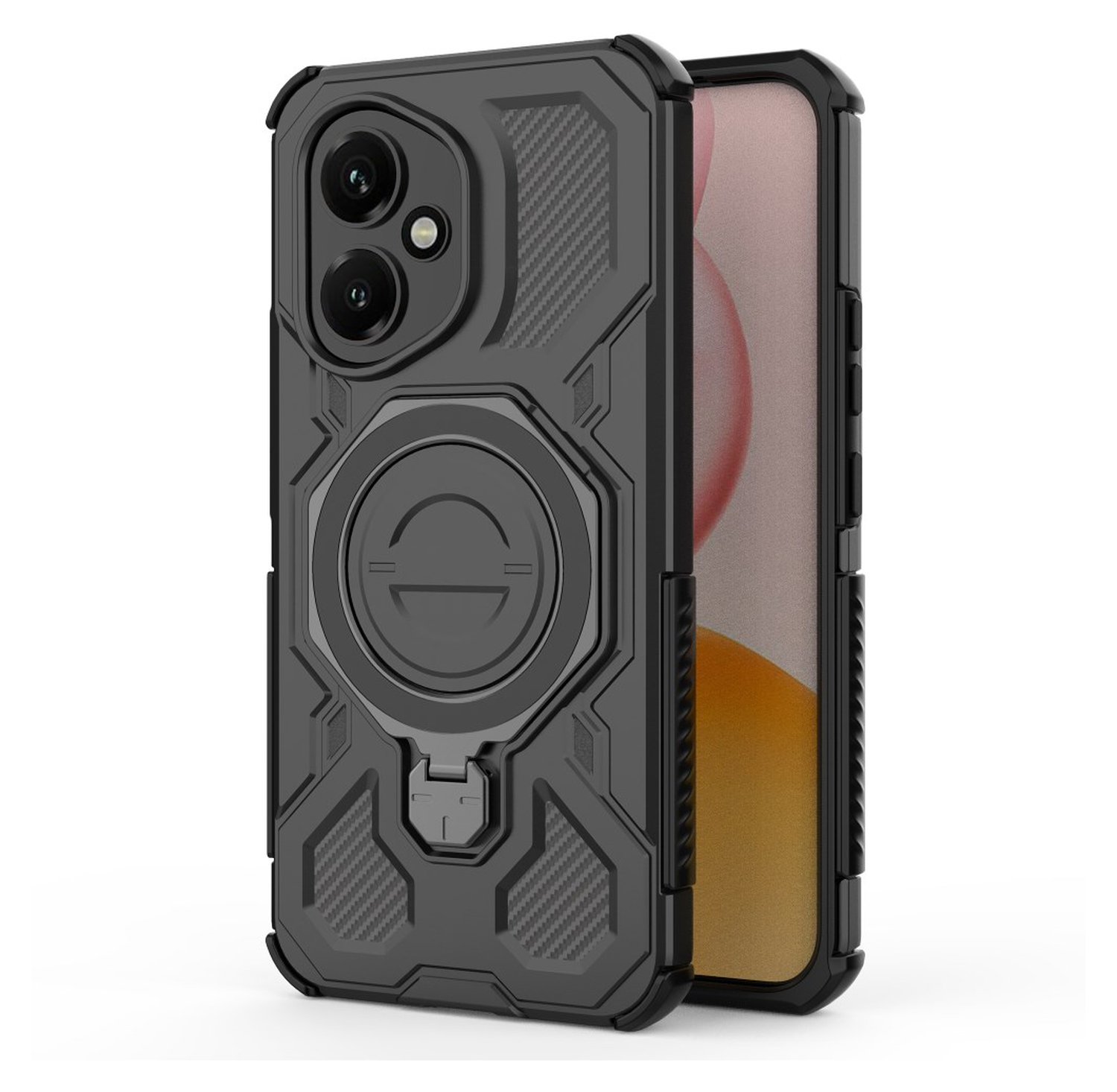 Honor 400 Hoesje MagSafe 360° Standaard Zwart afbeelding 7