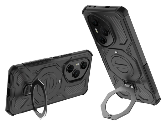 Honor 400 Pro Hoesje MagSafe 360° Standaard Zwart afbeelding 2